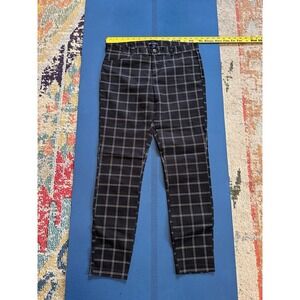 Gap Womens Plaid Size 6 Slim City High Rise Ankle Black & White